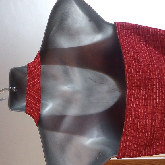 Orange Red Halter Top Size Medium Womens - Picture 4 of 6